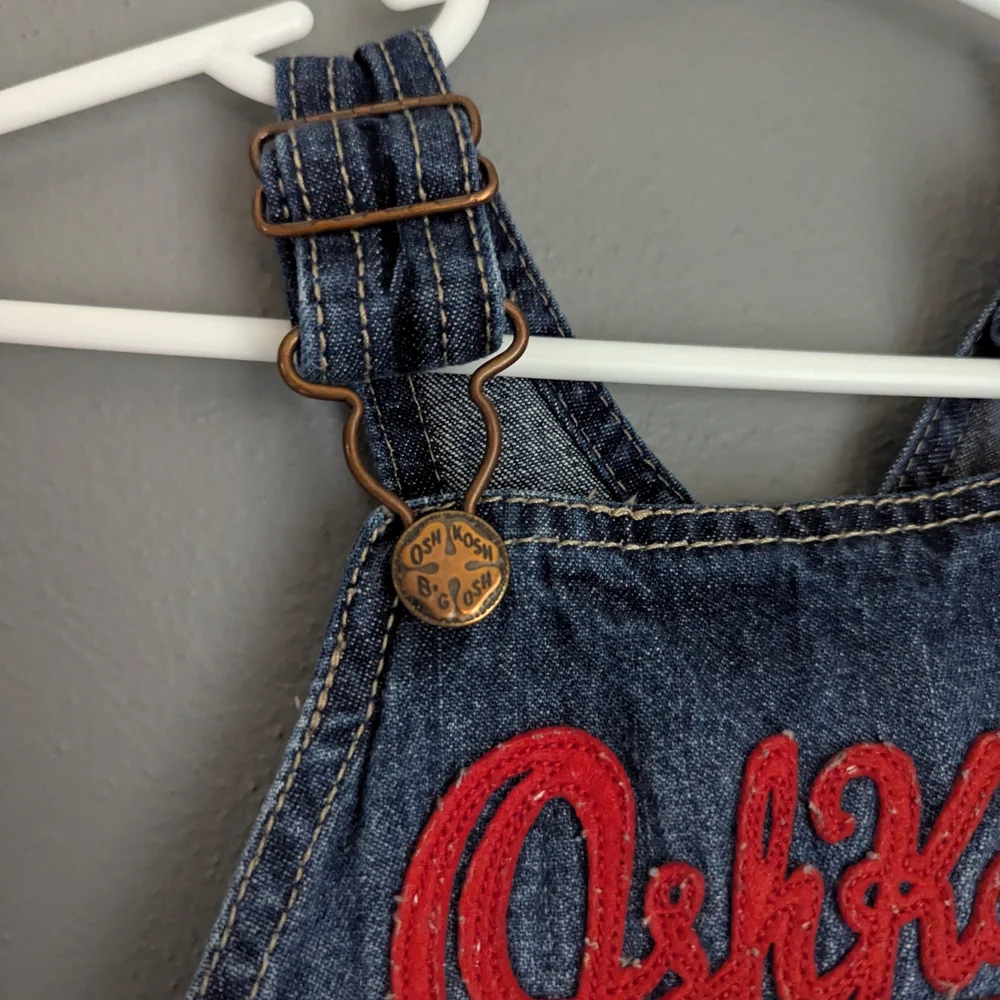 Oshkosh b'gosh dark denim overall size 12 months